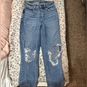 American Eagle Outfitters Women's High Rise Light Blue Jeans